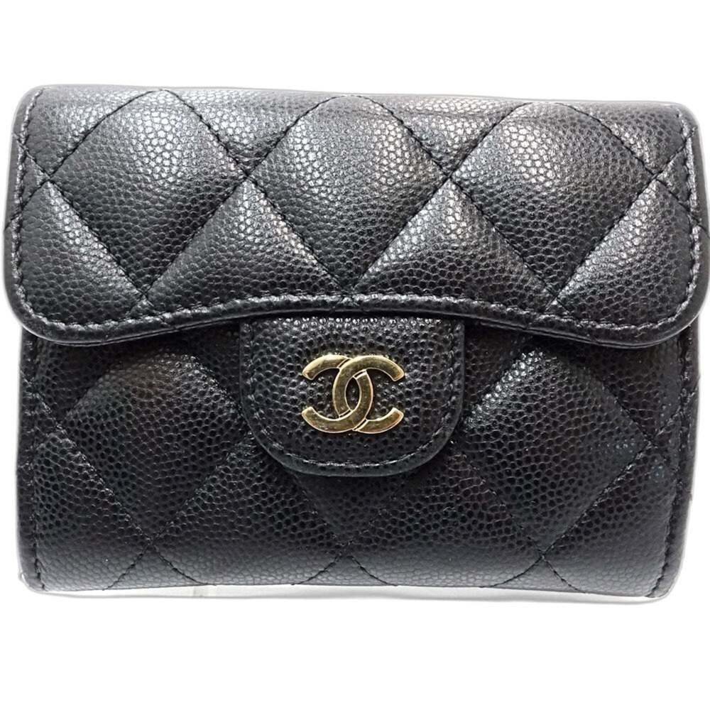 CHANEL Authentic Black Caviar Leather Wallet - Picture 3 of 10